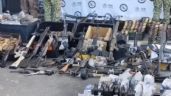 Elementos de la Sedena decomisan armamento y explosivos en una finca de Poncitlán, Jalisco