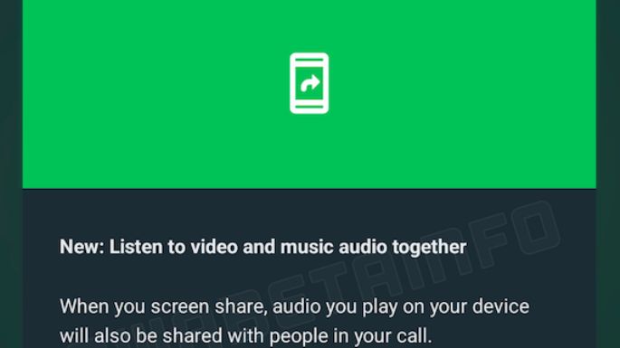 WhatsApp desarrolla una función para escuchar música de manera simultánea con otros usuarios
