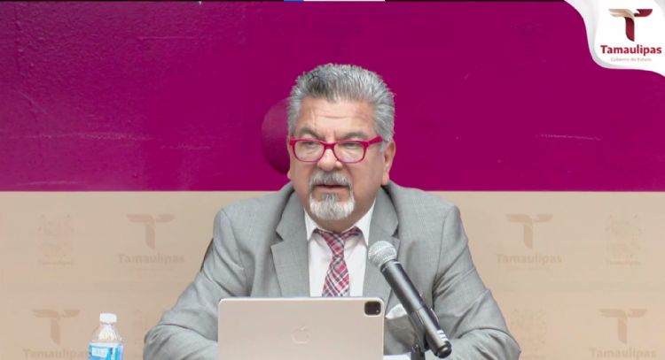 Conferencia de Prensa con el vocero de Seguridad del Gobierno del Estado de Tamaulipas, Dr. Jorge Cuéllar Montoya.