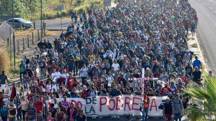 Sigue su recorrido por México la caravana migrante “Éxodo de la Pobreza”