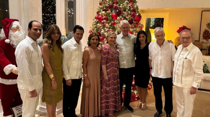 Enrique Peña Nieto se deja ver en hotel de Punta Cana acompañado de los Clinton y Piñera