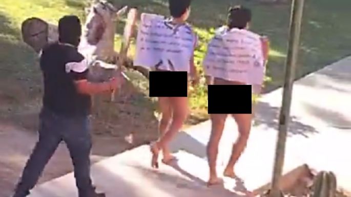 Encapuchados desnudan y golpean a dos vendedores de vapeadores en Guasave (Video)