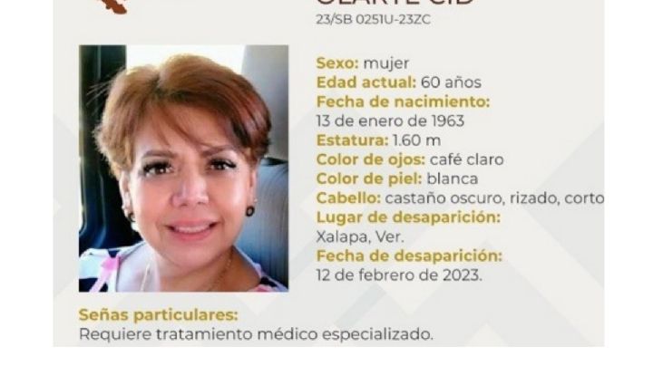 Encuentran el cadáver de Sara Hilda, desaparecida desde el domingo en Xalapa