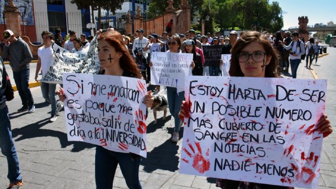 Protestan universitarios zacatecanos por la violencia