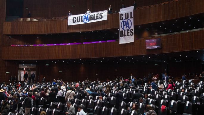 Cancelan sesión en Cámara de Diputados ante reclamo de Morena al PAN por caso García Luna