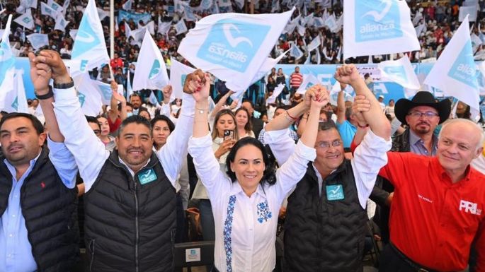 Nueva Alianza unge a Alejandra del Moral candidata a la gubernatura; Morena acusa actos anticipados