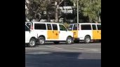 Marinos desalojan del AICM al grupo de taxistas “Sitio 300” por deuda de 50 millones de pesos