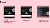 Spotify sustituye el botón de 'Me gusta' por un 'Más' para guardar canciones y crear playlists