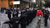 Despliegan operativo con unos 200 agentes para contener manifestación de un centenar de campesinos