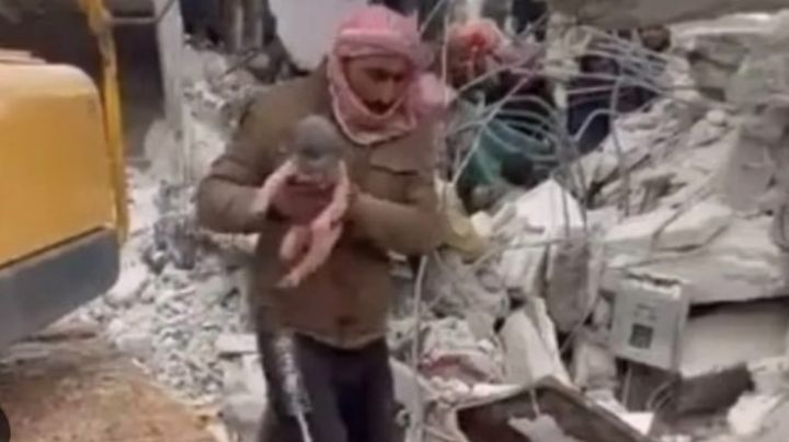 Bebé que nació bajo los escombros tras el terremoto en Siria fue adoptada