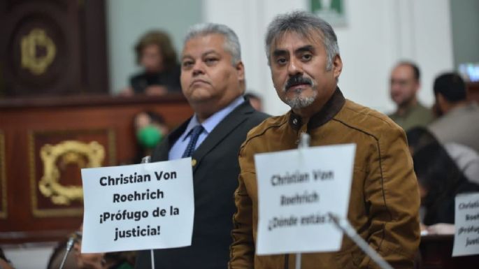 El panista Christian Von Roehrich solicita licencia y el Congreso de CDMX se la niega por "prófugo"