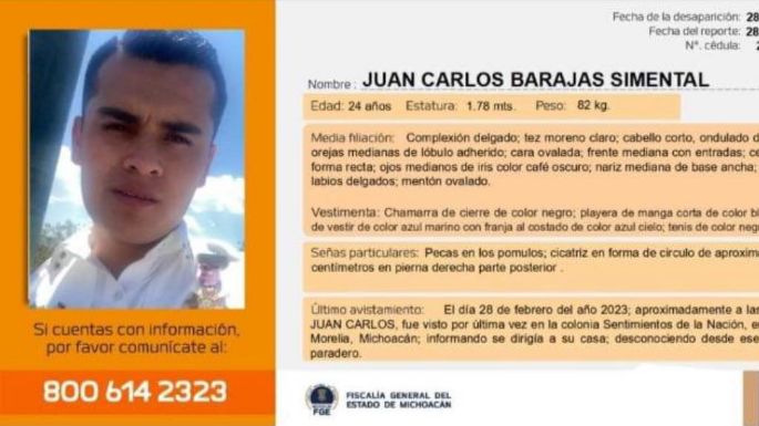 Policía desaparecido es localizado sin vida en Morelia