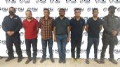 La Fiscalía de Tamaulipas presenta a los cinco hombres entregados por el Cártel del Golfo