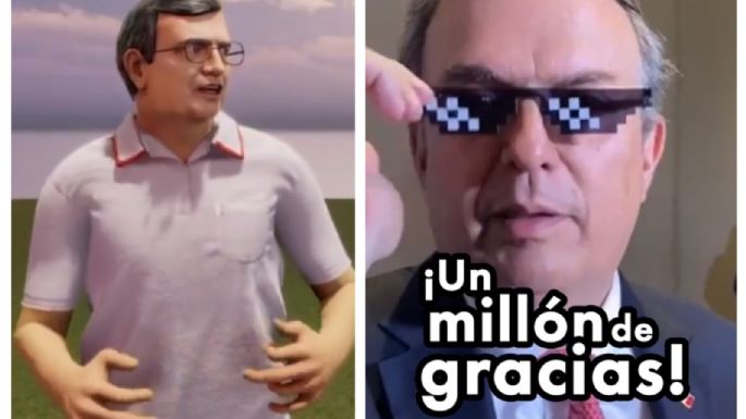 Marcelo Ebrard celebra que llegó a un millón de seguidores en TikTok