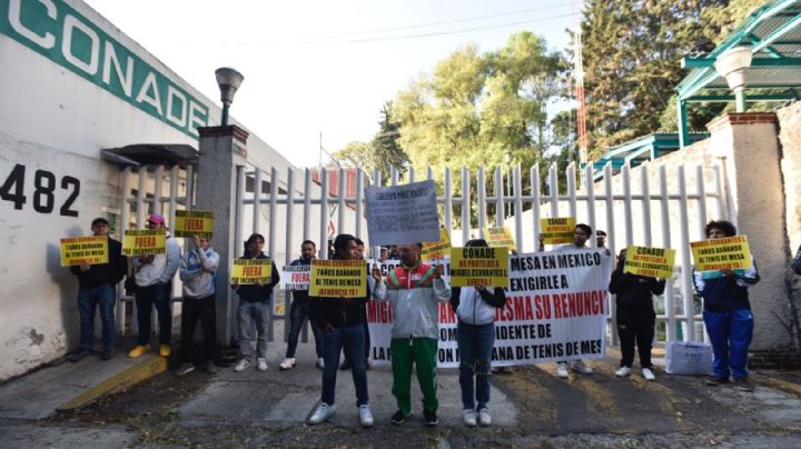 Tenimesistas protestan en la Conade: por negligencia, quedan fuera de Centroamericanos