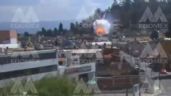 Captan la explosión de un taller de pirotecnia en Metepec; un hombre murió (Video)