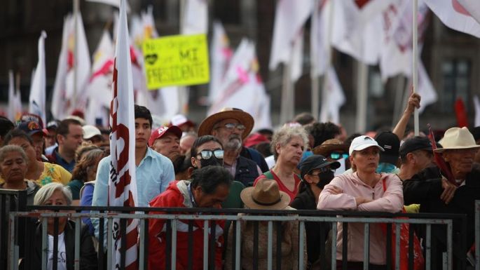 La concentración por el 85 Aniversario de la Expropiación Petrolera en imágenes