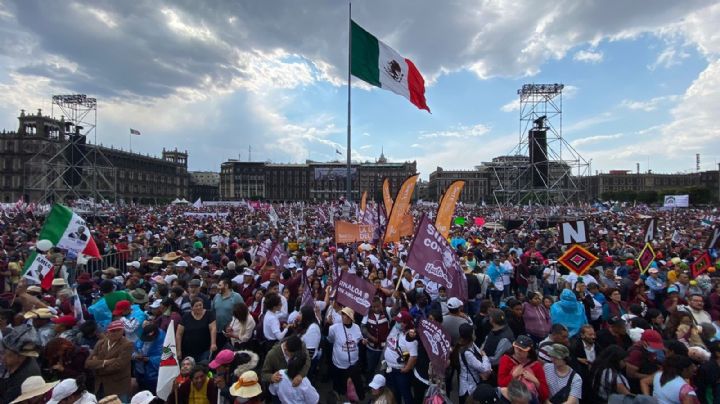 AMLO reúne a 500 mil personas en el Zócalo capitalino, reporta la SSC (Video)
