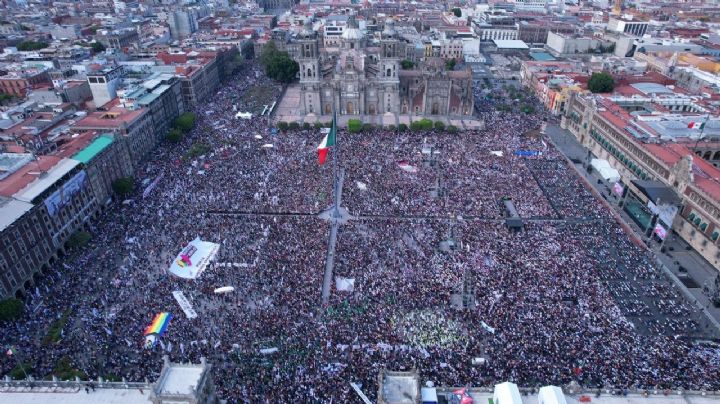 La concentración por el 85 Aniversario de la Expropiación Petrolera en imágenes