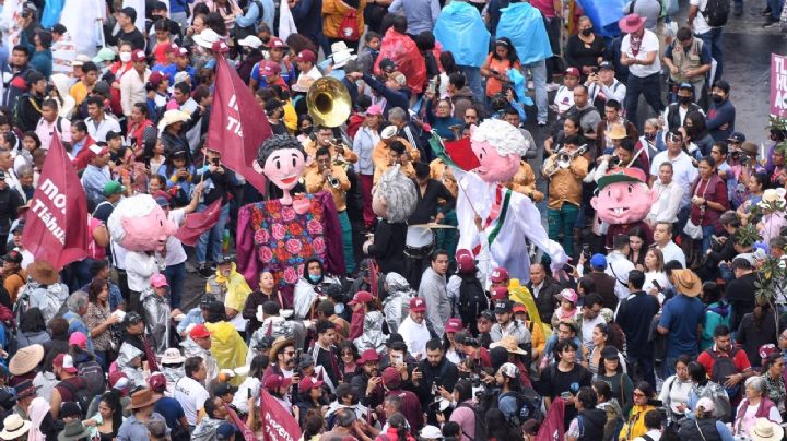 Tamboras, mariachis, batucadas… así se vivió el festejo por la expropiación petrolera convocada por AMLO