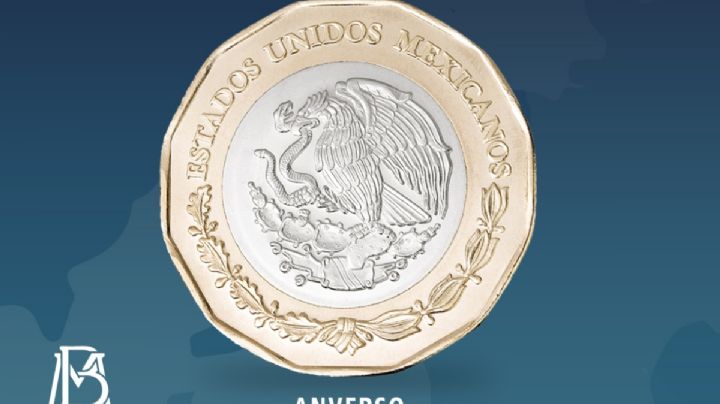 Así será la nueva moneda conmemorativa de 20 pesos aprobada por el Senado