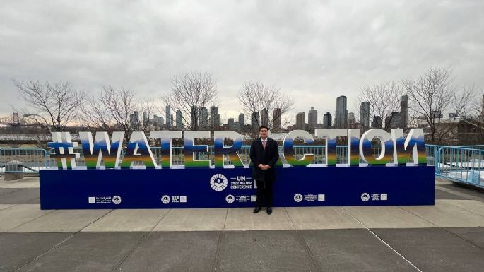 Samuel García no para de viajar: ahora va a NY a conferencia del agua