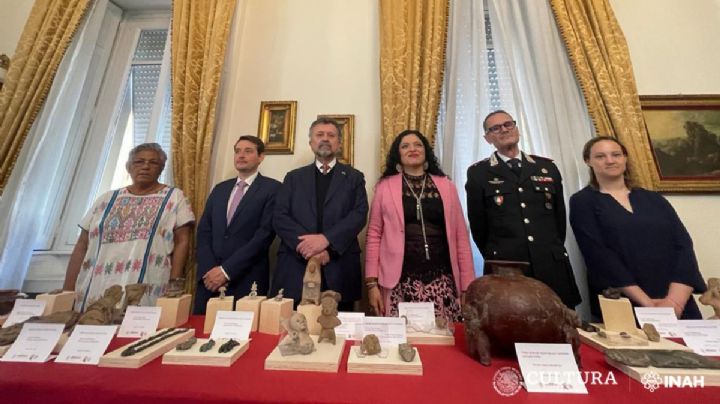 Repatriarán de Italia a México 43 piezas arqueológicas