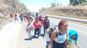 Un centenar de migrantes se fuga de estación del INM en Berriozábal; denuncian malos tratos