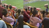 Captan a niño tomando cerveza en un estadio de futbol y se vuelve viral