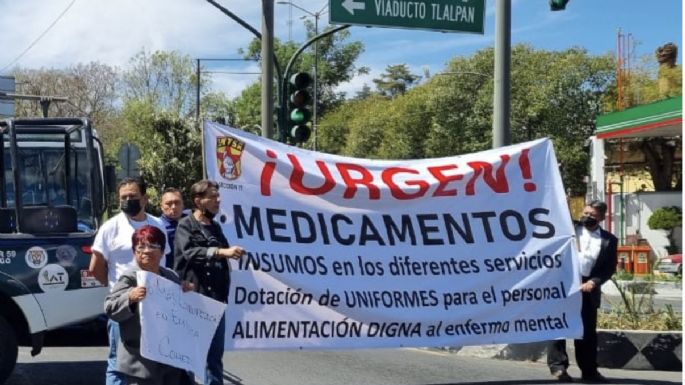 Trabajadores de la salud protestan por falta de medicamentos psiquiátricos: “¡fuera Alcocer!”