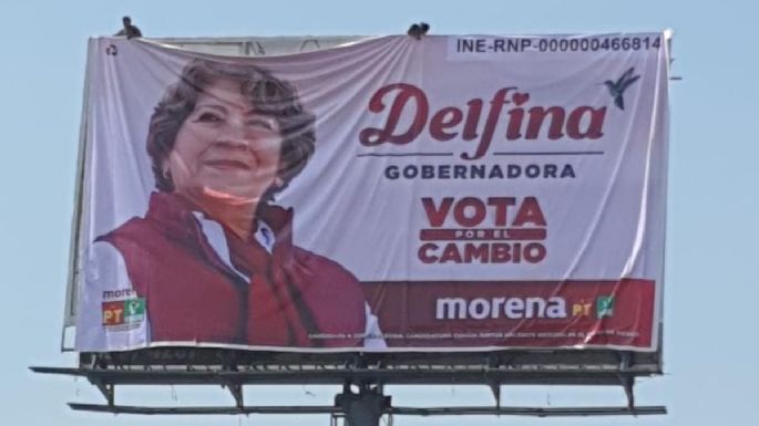 PRI denunciará a Morena por aparición de espectaculares de Delfina Gómez antes del inicio de campaña