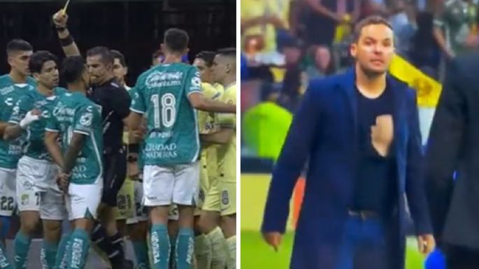 Rodillazo del árbitro, técnicos expulsados, 3 goles anulados: Así fue el polémico América vs. León (Video)