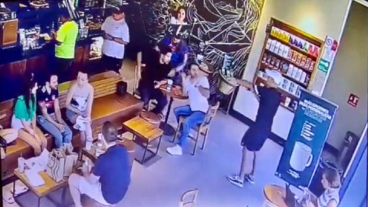 Así fue el ataque al empresario asesinado dentro de un Starbucks de Tulum (Video)