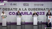 Primer debate en Coahuila: cruce de acusaciones, porras y rechiflas