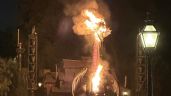 Dragón mecánico se incendia durante show en Disneyland (Video)