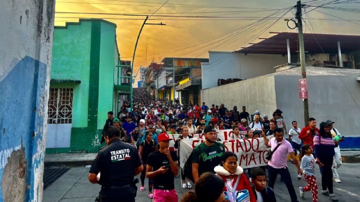 Cuatro mil migrantes salen de Tapachula rumbo a la CDMX para denunciar abusos e injusticias