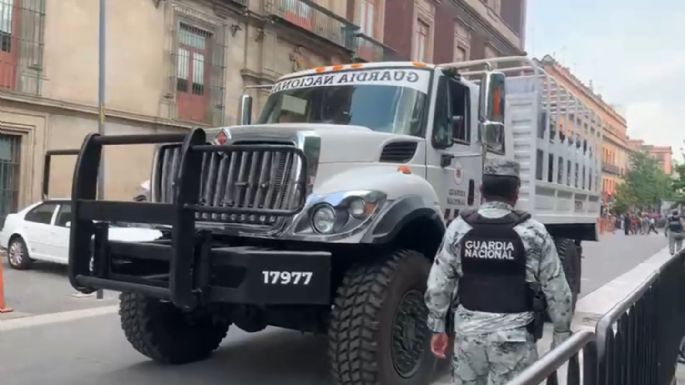 Guardia Nacional resguarda inmediaciones de la SCJN ante plantón “escudo AMLO”