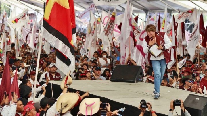 Más de 250 mil mexiquenses abarrotan mítines de Delfina Gómez
