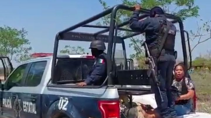 La Marina y la Guardia Nacional desalojan a indígenas opositores al Corredor Interoceánico (Videos)