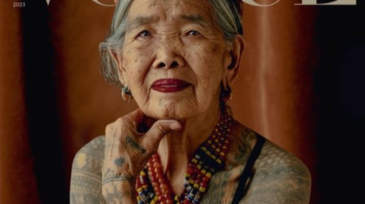La tatuadora indígena filipina “Batok” será la modelo más longeva en posar para Vogue