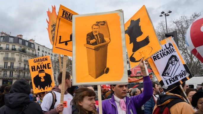 París: Al menos 20 detenidos en una nueva jornada de protestas contra la reforma de pensiones