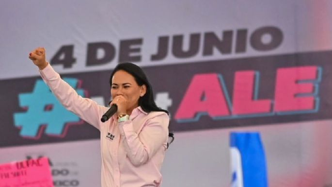 Alejandra Del Moral afirma que le pisa los talones a Morena