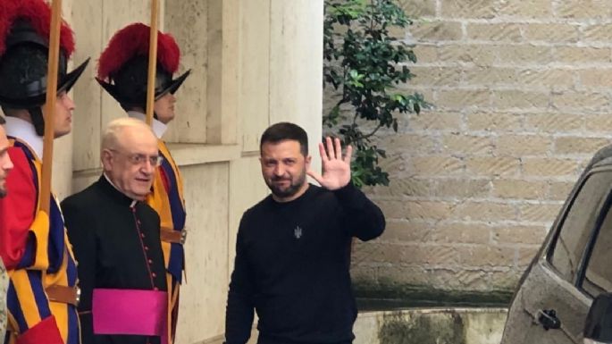 Zelenski llega al Vaticano para reunirse con el Papa