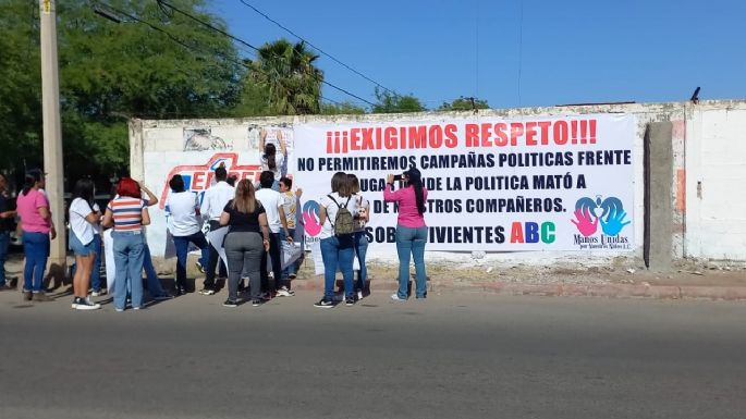 Sobrevivientes de incendio en Guardería ABC protestan por propaganda de Sheinbaum