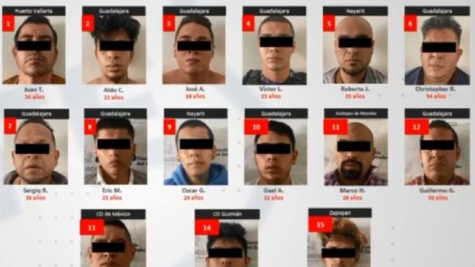 Vinculan a proceso a 29 presuntos miembros del CJNG