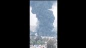 Fuerte incendio en fábrica de San Pedro Xalostoc, Ecatepec (Videos)