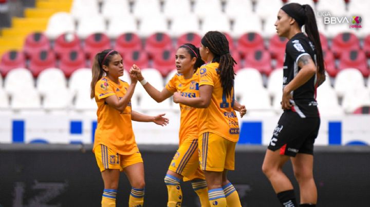 Tigres golea 5-0 al Atlas en los cuartos de final de la Liga MX Femenil