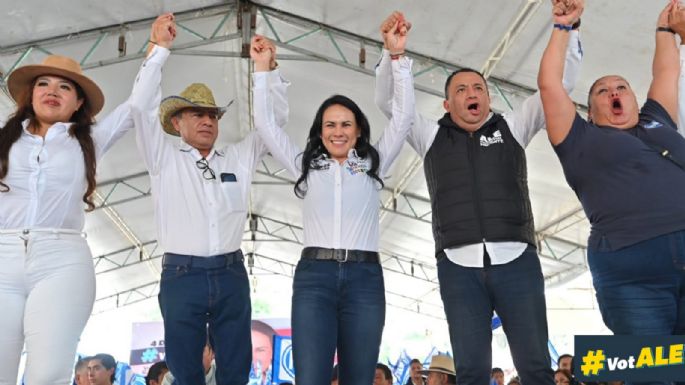 Alejandra del Moral no está sola, afirman dirigentes nacionales de “Va por Edomex”