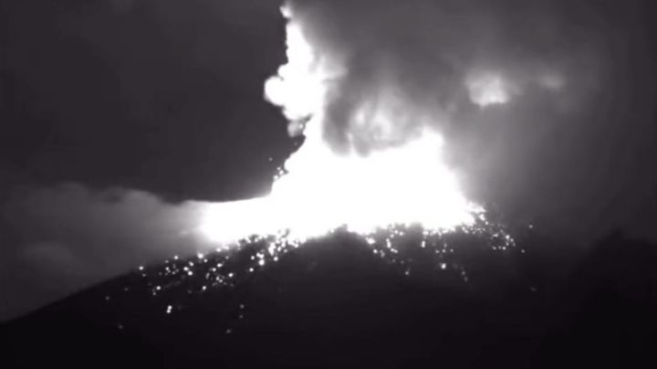 Registran intensa actividad nocturna en el Popocatépetl; mantienen alerta amarilla 2 (Video)