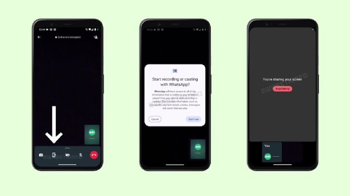 WhatsApp permite compartir pantalla durante videollamadas